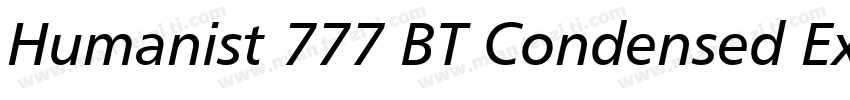 Humanist 777 BT Condensed Extra Bla字体转换